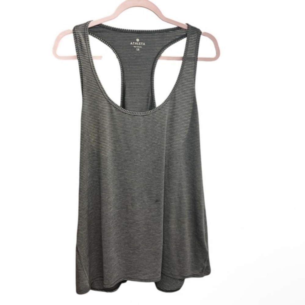 Athleta Gray Sleeveless Relaxed Tank Top size XL